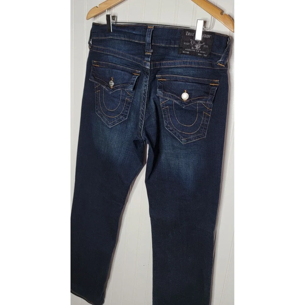 True Religion Ricky Jeans Men's Size 31 Relaxed Straight Leg Dark Wash Denim